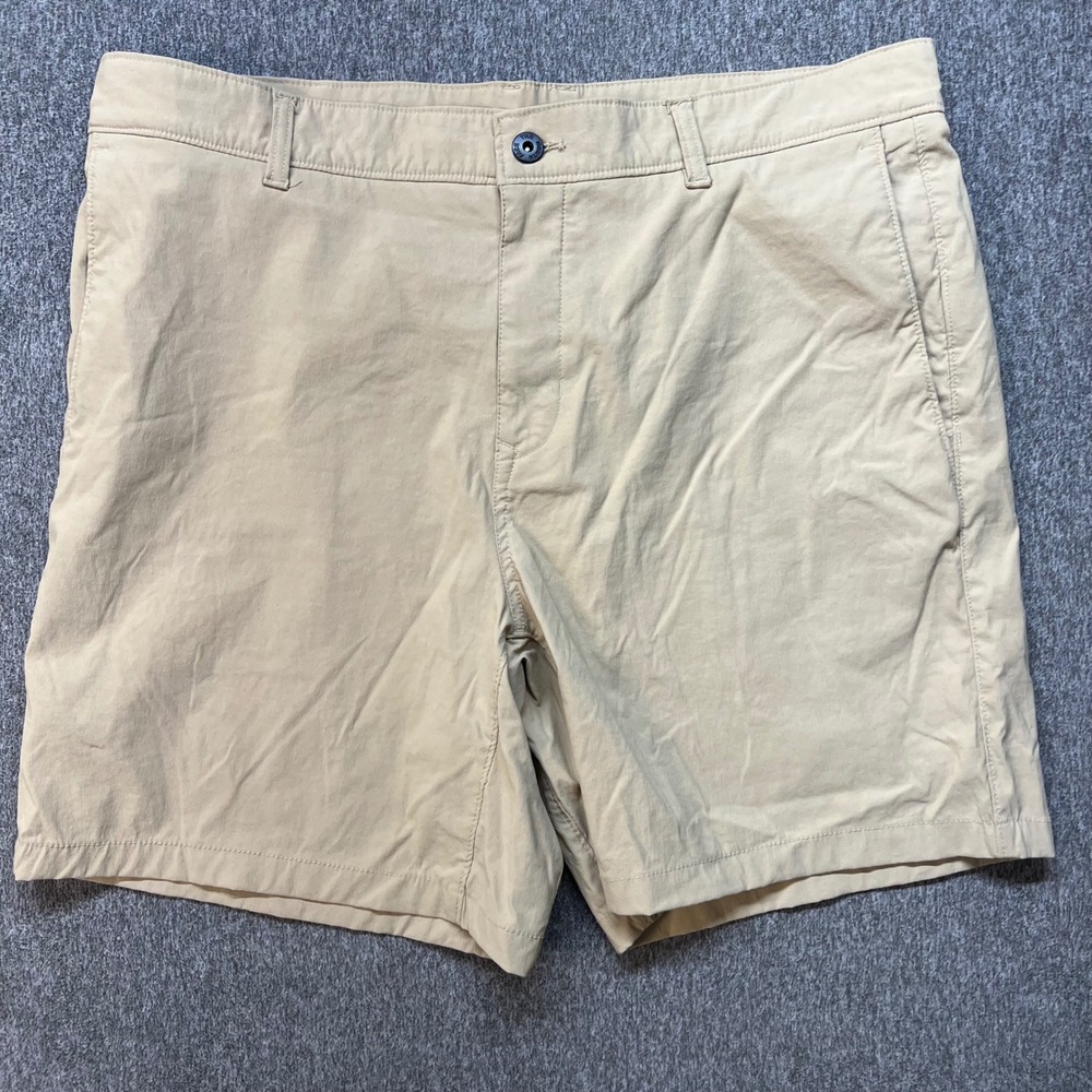 The North Face Mens Khaki Hiking Shorts Tan Size 38 Outdoor Trail Casual